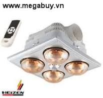 Đèn sưởi 4 bóng Heizen âm trần có điều khiển HE-4BR