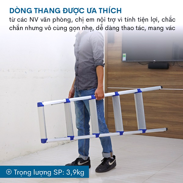 Thang nhôm gấp chữ A ADVINDEQ ADL805
