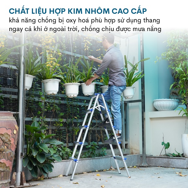 Thang nhôm gấp chữ A ADVINDEQ ADL805