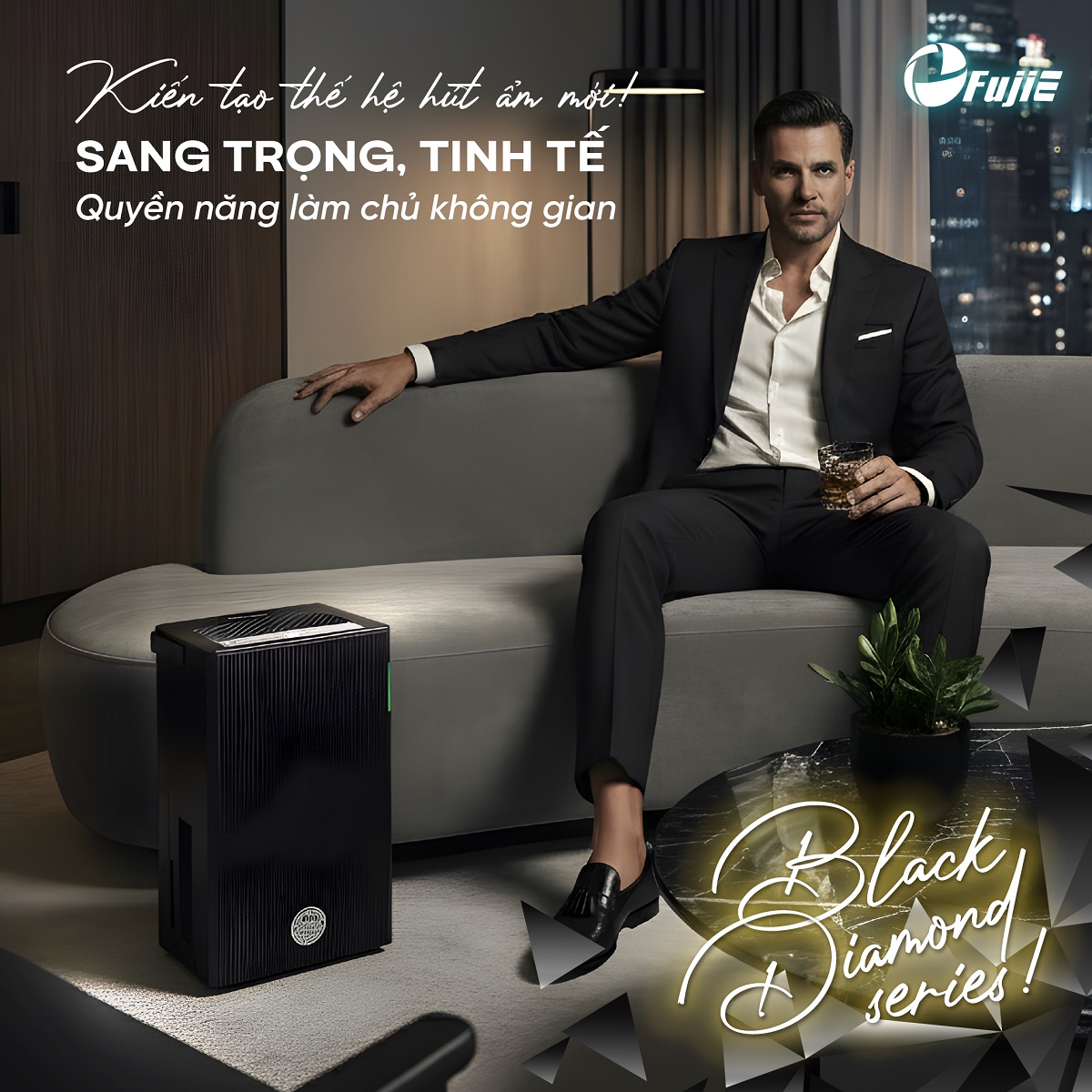 Máy Hút Ẩm Dân Dụng FujiE HM-912ED Máy Hút Ẩm Dân Dụng FujiE HM-912ED