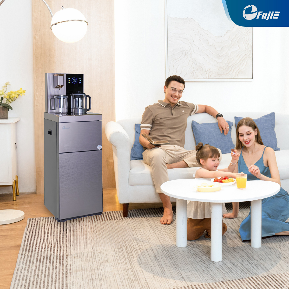 Cây nước nóng lạnh bàn trà cao cấp có ngăn khử khuẩn UV FujiE TB238UV Cây nước nóng lạnh bàn trà cao cấp có ngăn khử khuẩn UV FujiE TB238UV