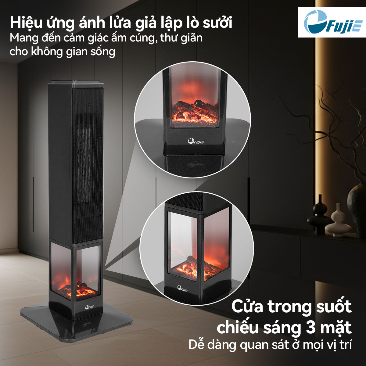 Máy sưởi gốm FujiE VH08 Máy sưởi gốm FujiE VH08